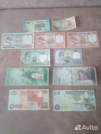 Банкноты иностранные пресс и с оборота