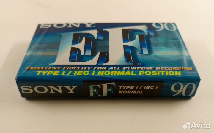 Аудиокассета Sony EF type 1 / Ice 1 normal 90