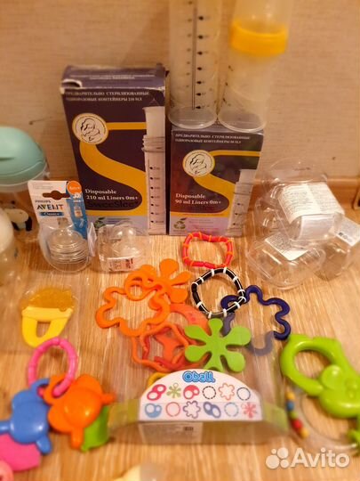 Бутылочки avent, прорезыватели, соски, поильники
