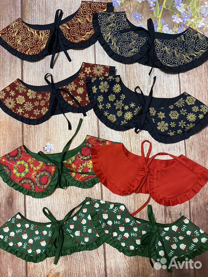 Воротничок новогодний сьемный