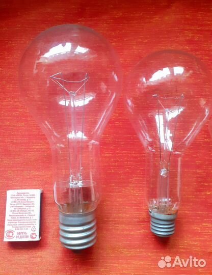 Электролампочки большие и маленькие