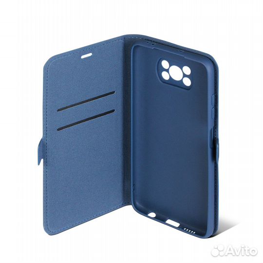 Чехол с флипом для Poco X3/X3 Pro DF poFlip-02 (bl