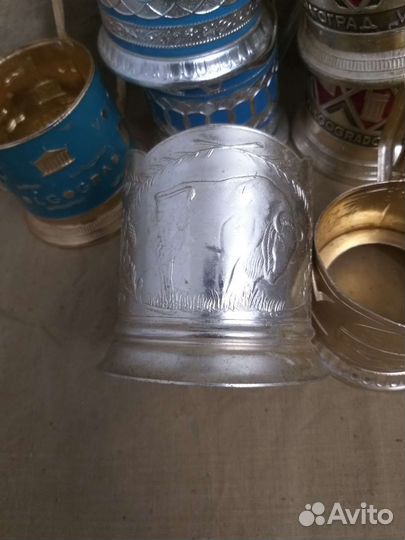 Подстаканники, Алюминий, эмаль, СССР