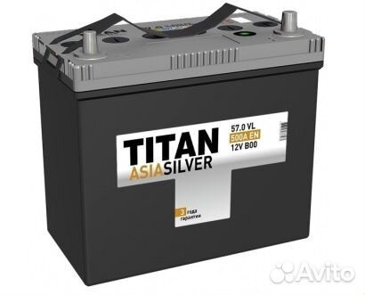 Аккумулятор 57 Ач Titan Asia Silver 450А