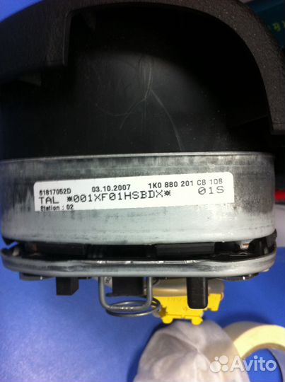 Подушка безопасности в руль volkswagen