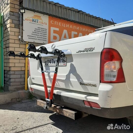 Багажник amos для 3-Х велосипедов на фаркоп