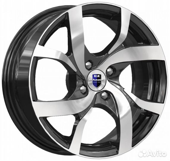 K&K Палермо 6.5x16 5x110 ET 39 Dia 65.1 (дарк платинум)
