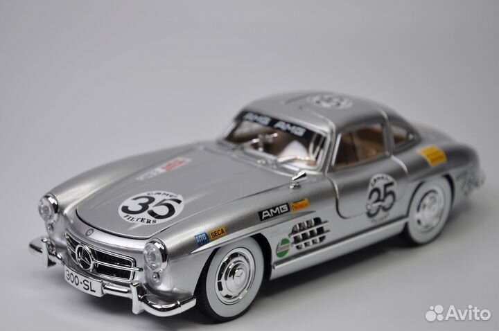 Модель авто Mercedes-Benz 300SL 1954 AMG 1:24 мет