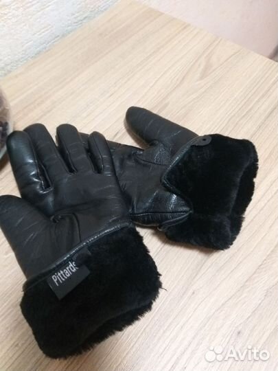 Перчатки женские кожаные