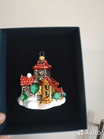 Домик с крылечко komozia. Ёлочная игрушка