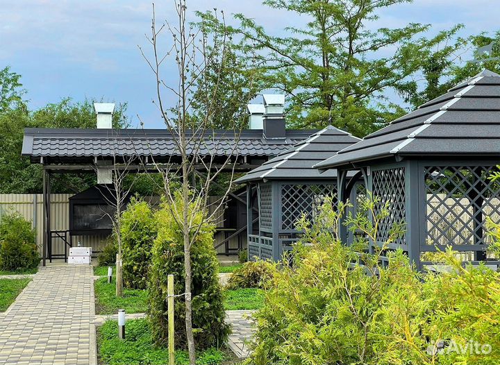 Аренда беседки с бассейном