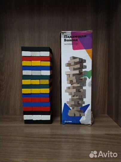 Игра для детей падающая башня Дженга Jenga