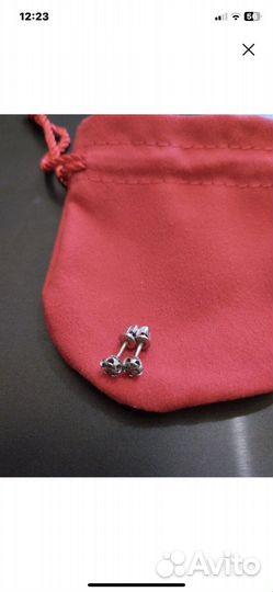 Серьги и кольцо с брильянтом