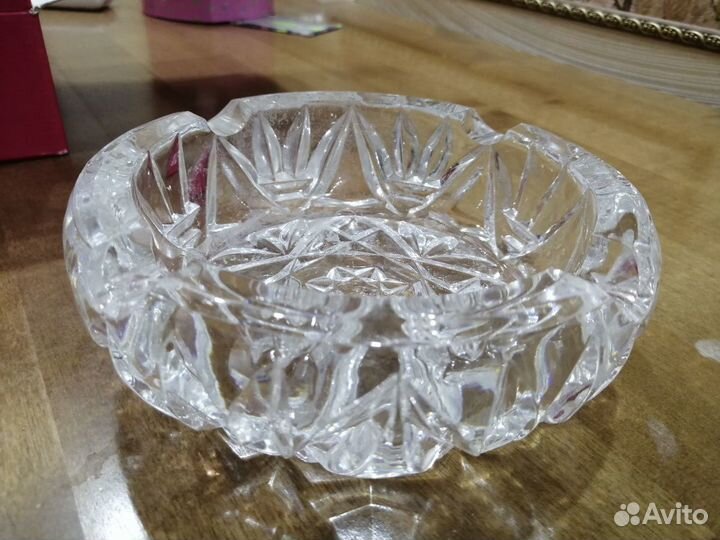 Пепельница чешская bohemia crystal новая