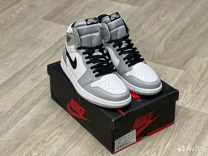 Кроссовки Air Jordan 1 Light Grey (36-45)