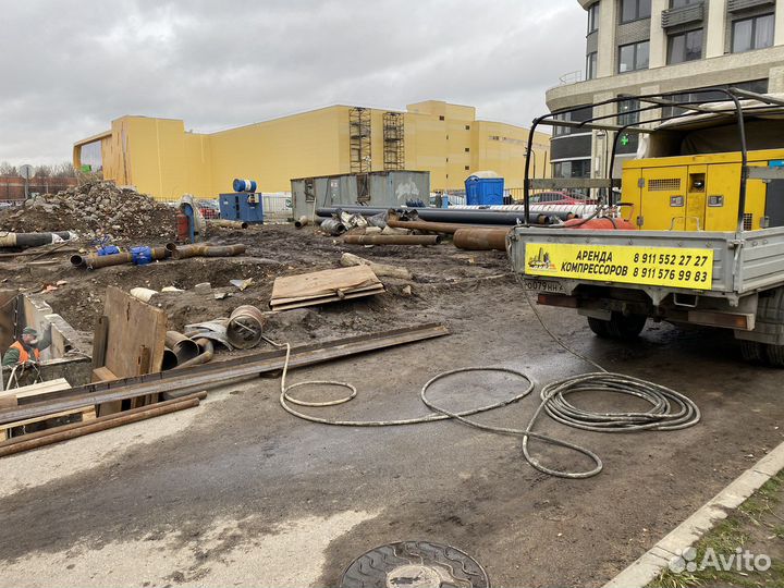 Аренда компрессора сотбойными молоками