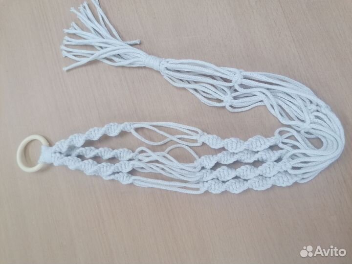 Кашпо подвесное макраме