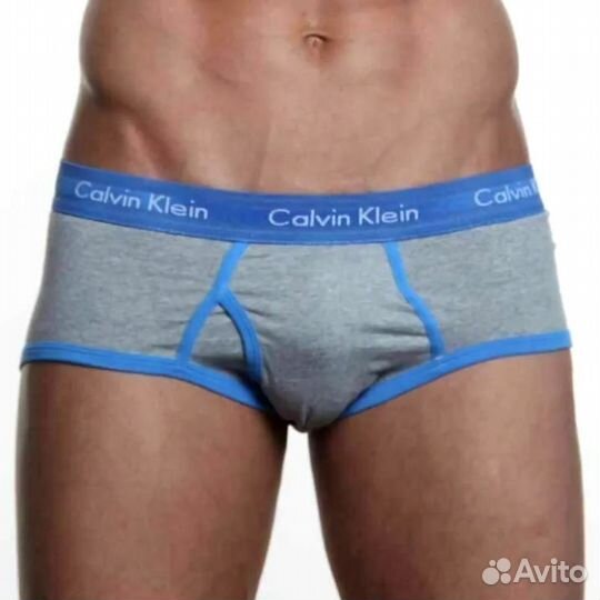 Мужские трусы брифы серые Calvin Klein 365 Grey