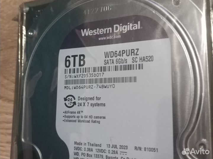 Жесткий диск 6тб