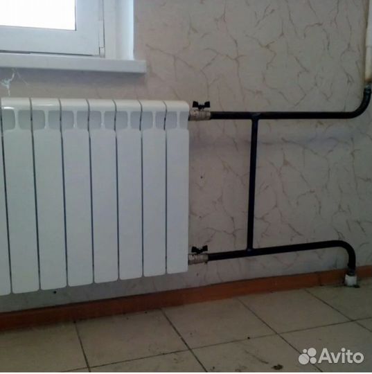 Замена батарей отопления (сварка)