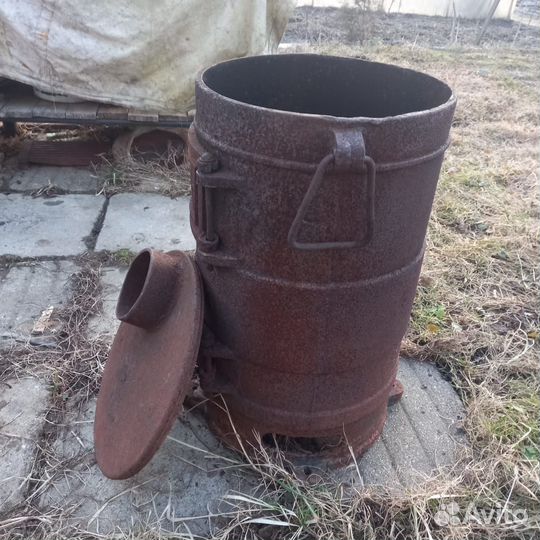 Печь буржуйка чугунная разборная СССР