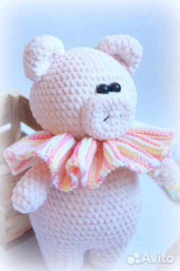 Игрушка ручной работы. Обаятельный поросёнок