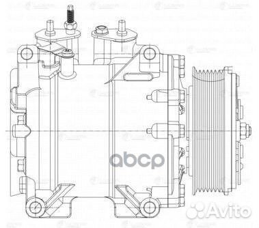 Компрессор кондиц. для а/м Honda Accord VII (02