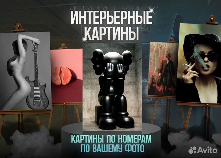 Интерьерные картины по фото на заказ