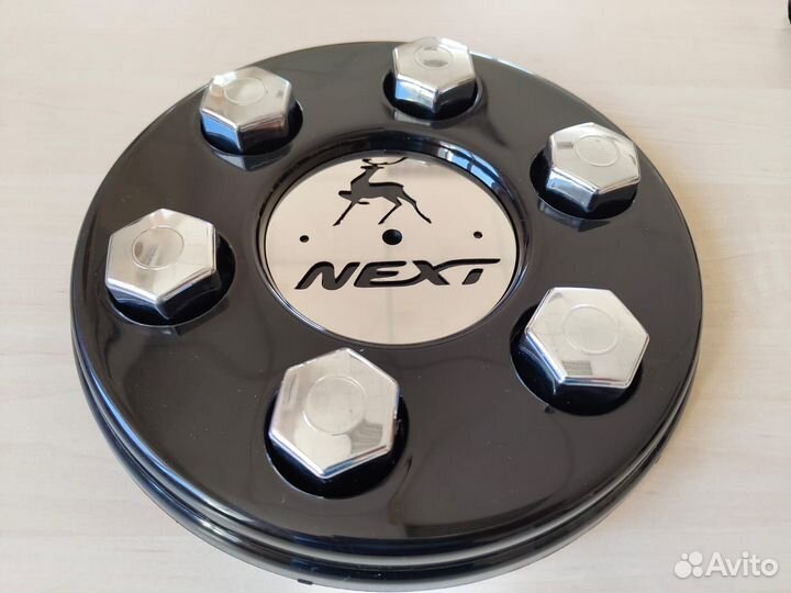 Колпаки газель черные + колпачки и хром и вставка