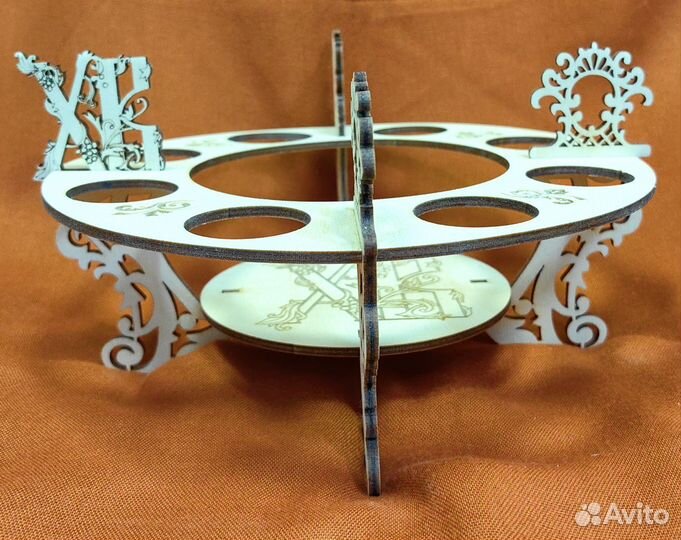 Подставка для кулича и пасхальных яиц разборная