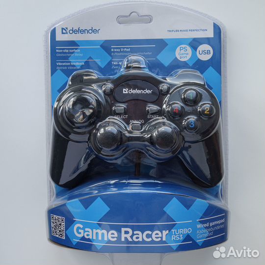 Геймпад Defender Game Racer Turbo RS3