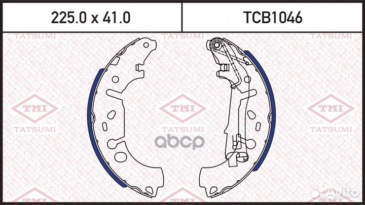 Колодки тормозные барабанные зад opel