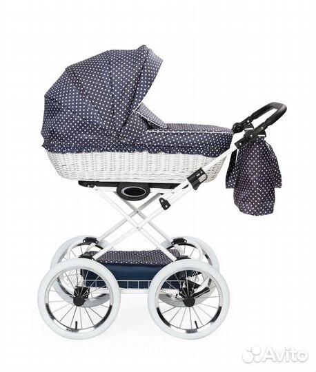 Коляска-люлька Bebizaro Classic Retro Blue Groch
