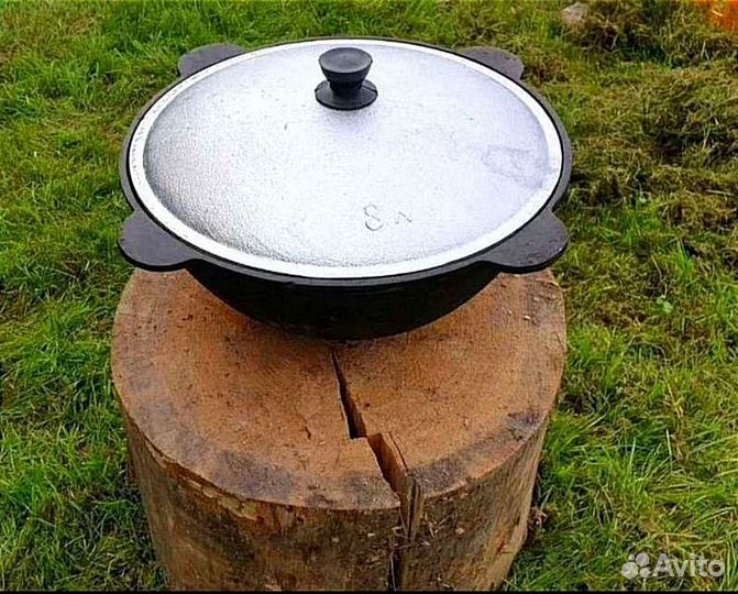 Казан чугунный 8 литров