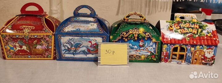 Коробки под конфеты новогодние