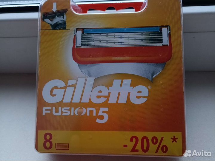 23ж. Gillette fusion 5 8шт