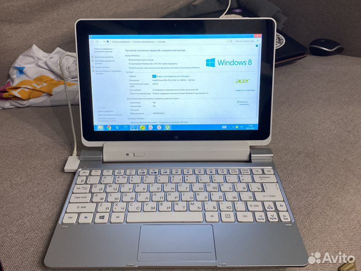 Ноутбук-планшет Acer iconia (трансформер)