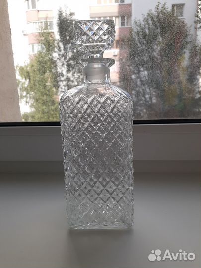 Штоф хрустальный богемия со стаканами