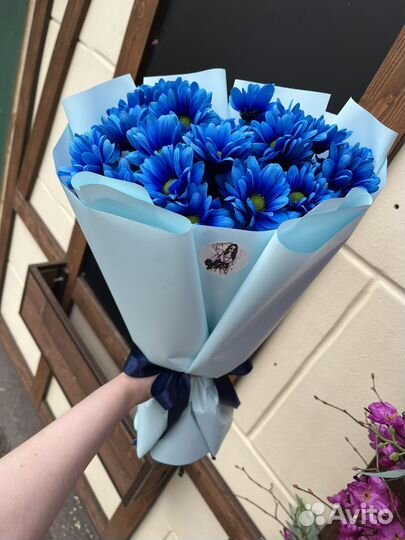 Букет из кустовых хризантем