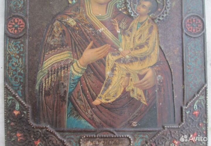 Тихвинская божья матерь до 1917 года печать благ