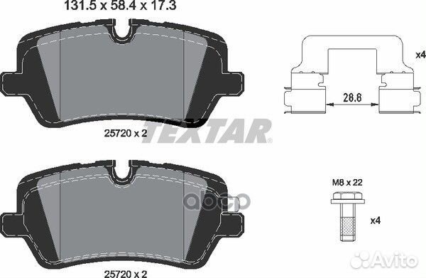 Колодки тормозные дисковые с противошумной плас