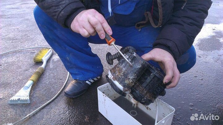 Прочистка канализации.Устранение засора. Сантехник