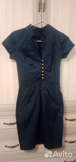Платье женское темное-синее XS