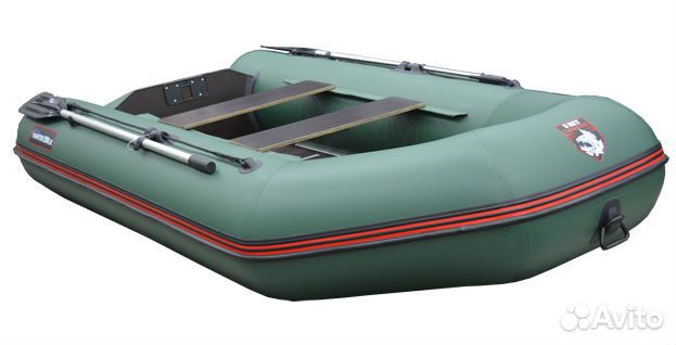 Лодка Хантер 290 лк зеленая