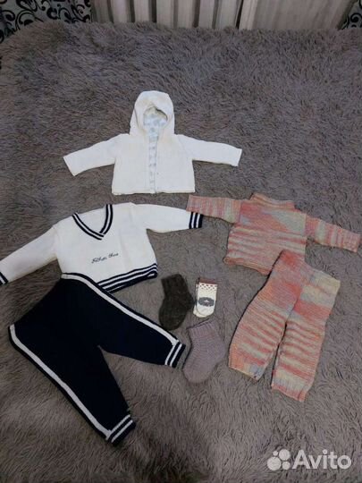 Детские вещи пакетом. Тёплые. 62