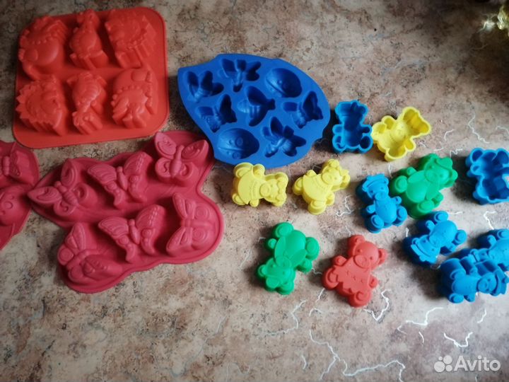 Форма силиконовая Динозавры, насекомых