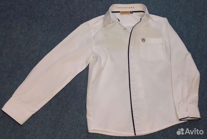 Рубашка белая для мальчика р.122