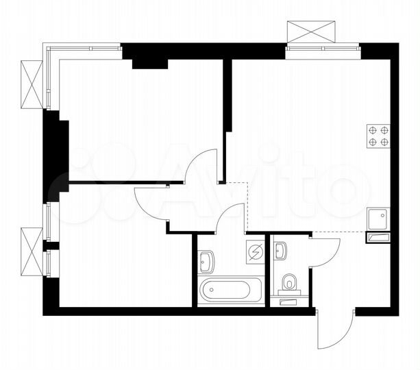 2-к. квартира, 48,4 м², 14/33 эт.