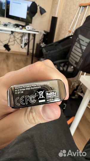 Wavlink Thunderbolt 3 к pcie NVMe M.2 ssd кейс