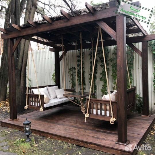 Садовые Качели беседка